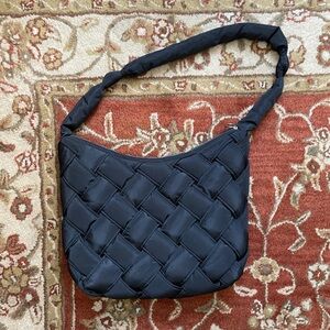 House of Harlow 1960 Khloe Nylon Woven Tote Black